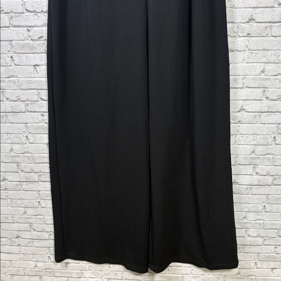 LULUS Thinking Out Loud Black Criss Bross Backless Jumpsuit size large - Picture 4 of 9